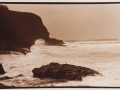 Olas y rocas